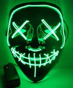 GLOW-IN-THE-DARK Purge LED Mask - Very Bunny
