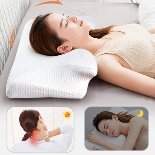 2 in 1 Neck Pain Pillow For Back Sleepers and Side Sleepers